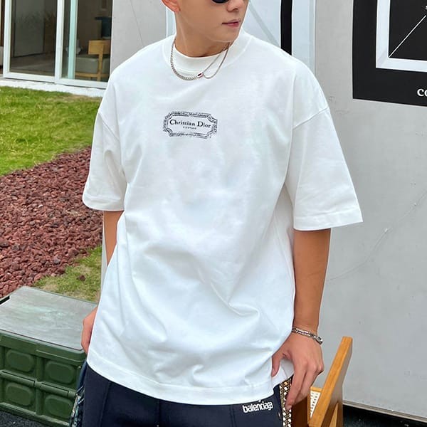 ディオール Tシャツ 偽物 半袖 コットンジャージー det10879
