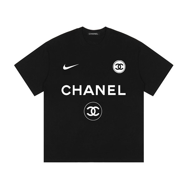 シャネル ナイキ Tシャツ 偽物コラボ! COCO5 Tシャツ 選べる2色☆大人気 she66176