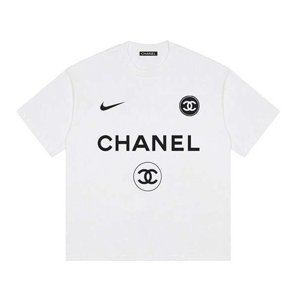 シャネル ナイキ Tシャツ 偽物コラボ! COCO5 Tシャツ 選べる2色☆大人気 she66176