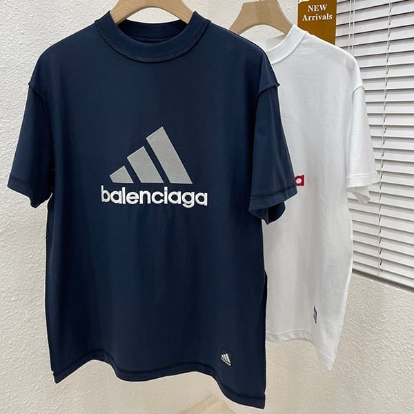 バレンシアガ アディダス コピー オーバーサイズ Tシャツ 2色 731769TNVA69065