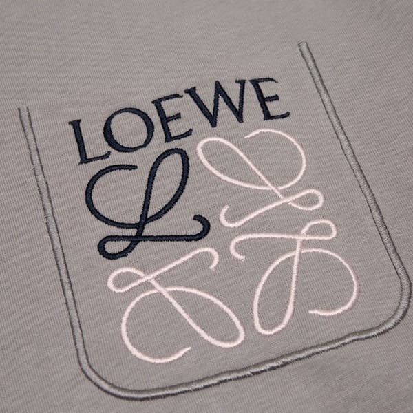 ★安心ロエベ Anagram ロゴ コットン Tシャツ 偽物 半袖 lod74197