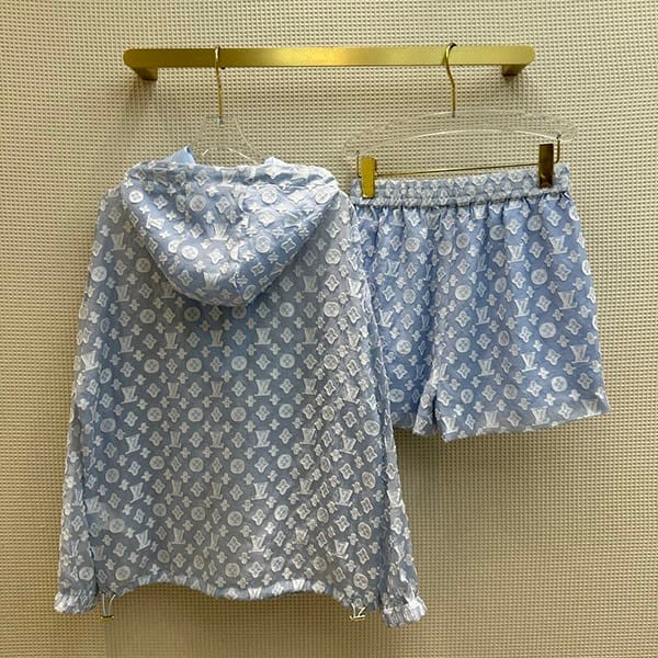 ルイヴィトン 偽物 モノグラムパーカー フーディ 上下セット vur67350