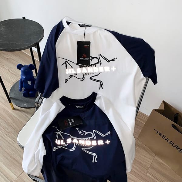 激安価格!ジルサンダー+ x アークテリクス コピー リフレクティブ コラボTシャツ 男女兼用 Jia44336