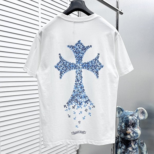 クロムハーツ フローラルクロス コピーTシャツ 大人気! Kut01645