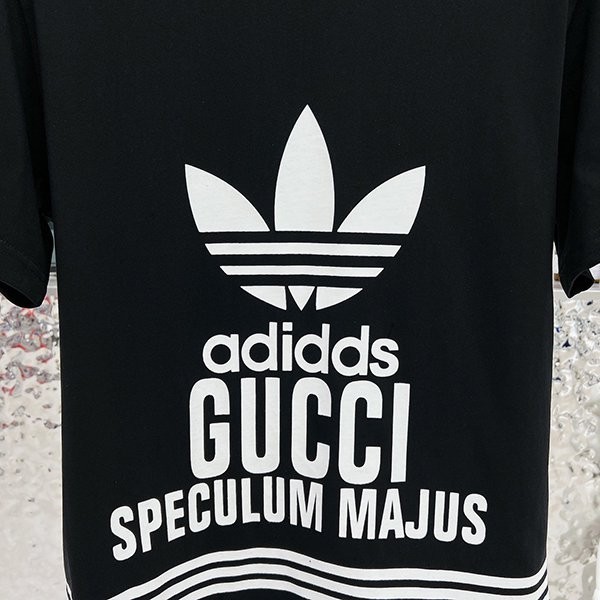 人気話題コラボ!アディダス グッチ Tシャツ 偽物 コットン gul90363