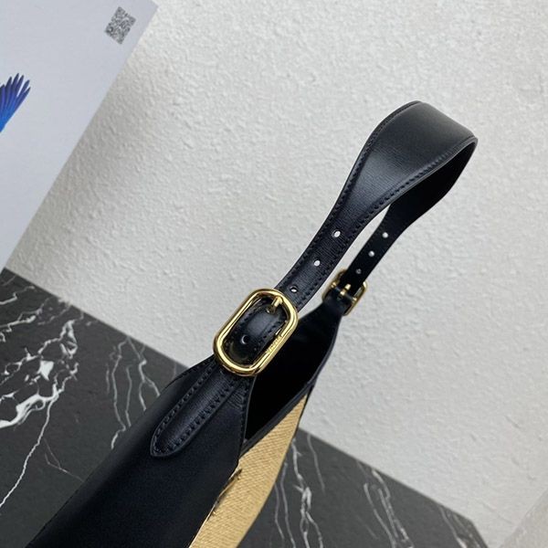 即発送 プラダ ファブリック&レザー ショルダーバッグ pua80205