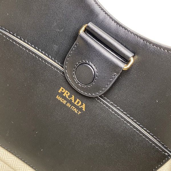 即発送 プラダ ファブリック&レザー ショルダーバッグ pua80205