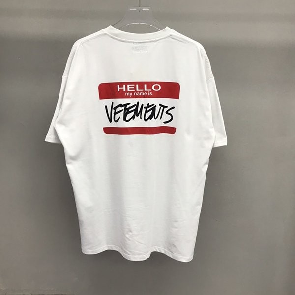 超希少!ヴェトモン コピー オーバーサイズ 刺繍 Tシャツ vuq83132