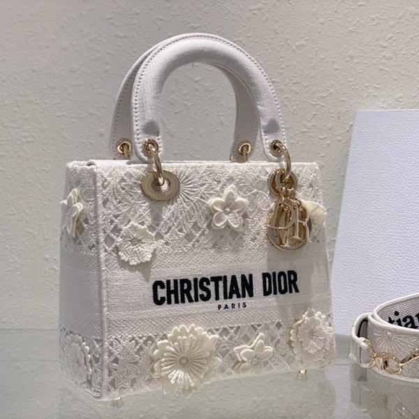 【こだわりある刺繍!】レディディオール 偽物 バッグ ミディアム def63732
