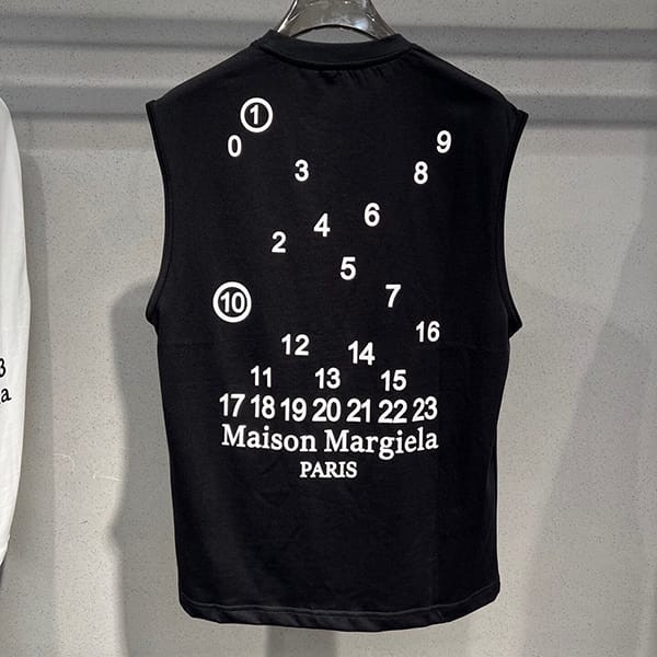 MM6 メゾン マルジェラ コピー ナンバリング ロゴ Tシャツ ベスト 2色 Mam63893