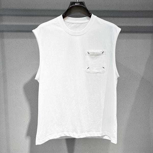 MM6 メゾン マルジェラ コピー ナンバリング ロゴ Tシャツ ベスト 2色 Mam63893
