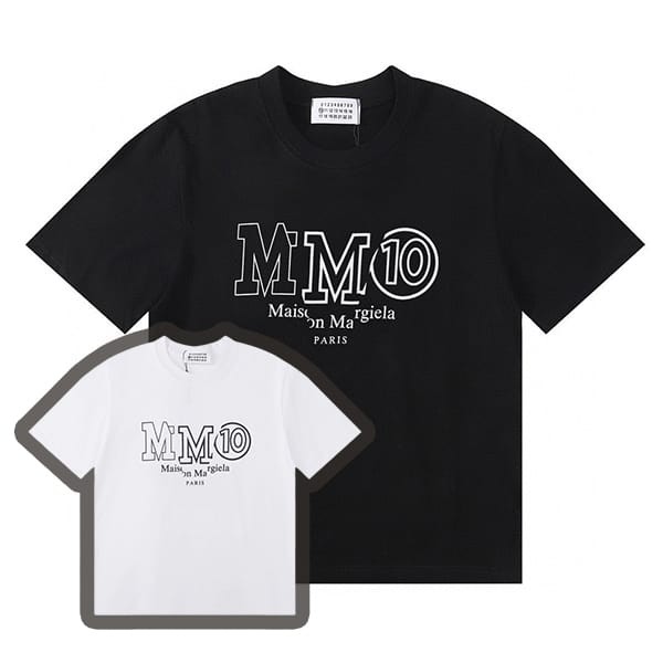 ★日本!!人気!MM6 メゾン マルジェラ スーパーコピー ナンバリング ロゴ Tシャツ 2色 Mae69112
