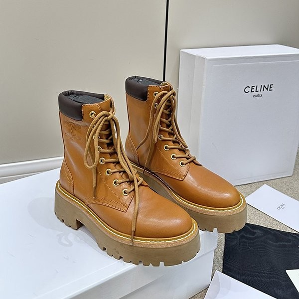 激レア確定!セリーヌ バルキー レースアップブーツ コピー Cem05635