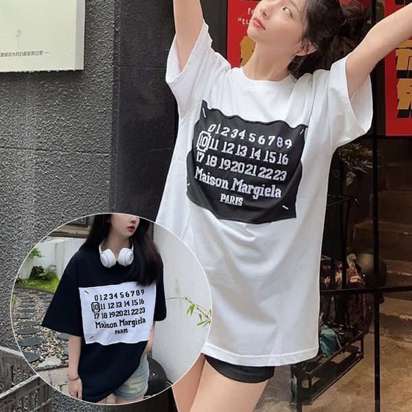 MM6 メゾン マルジェラ ロゴプリント Tシャツ コピー 2色 May01069