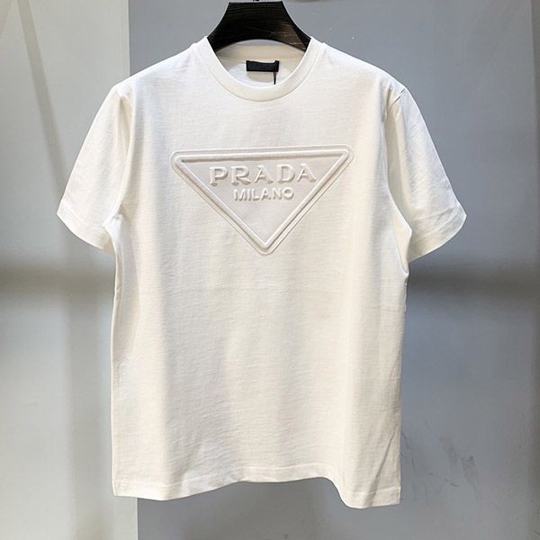 プラダ トライアングルロゴ Tシャツ コピー pun95276