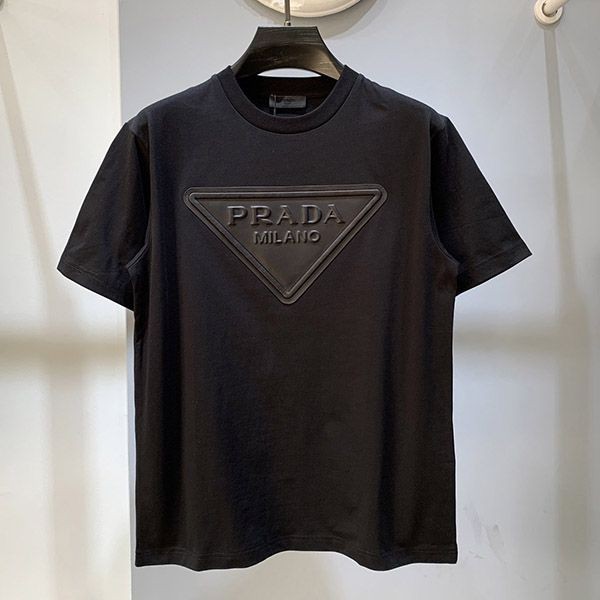 プラダ トライアングルロゴ Tシャツ コピー pun95276