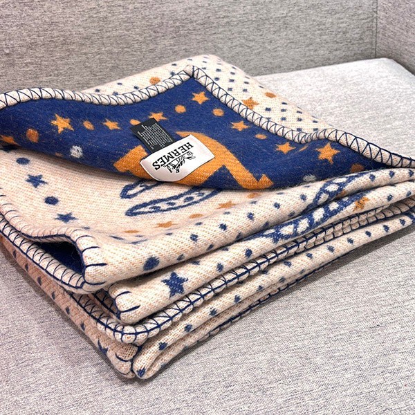 どこでも温かく エルメス 偽物 ウール&カシミア ブランケット ero32179