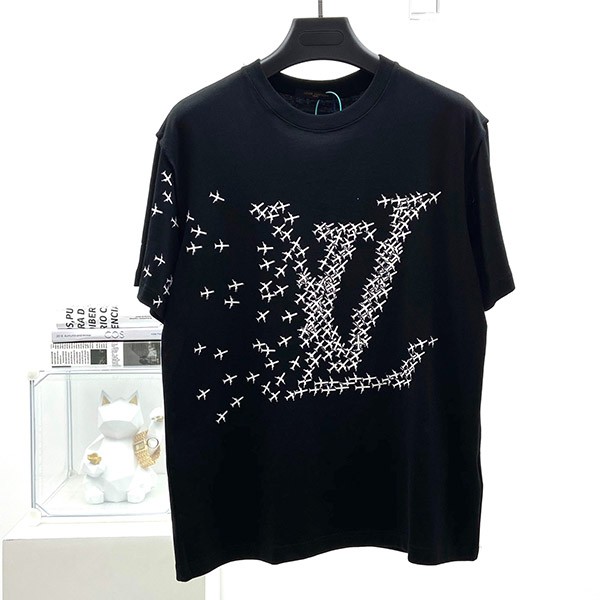 ルイヴィトン Tシャツ コピー 限定 半袖 エンブロイダリー vuy37200