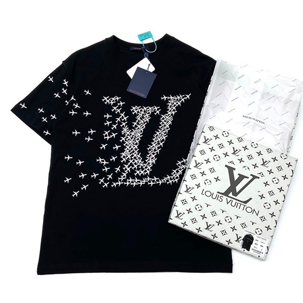 ルイヴィトン Tシャツ コピー 限定 半袖 エンブロイダリー vuy37200