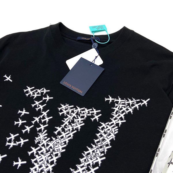 ルイヴィトン Tシャツ コピー 限定 半袖 エンブロイダリー vuy37200