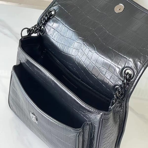 サンローラン コピー クロコダイル レザー ニキ バッグ Sag74193