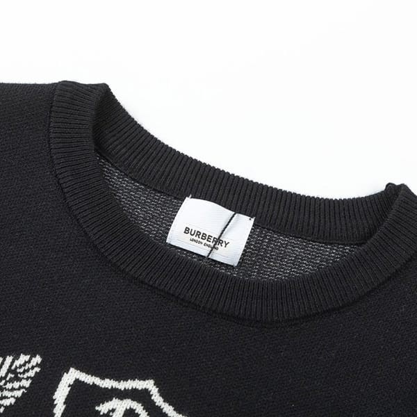 超希少!バーバリー 偽物 オークリーフクレスト ウールカシミア セーター Baf01493