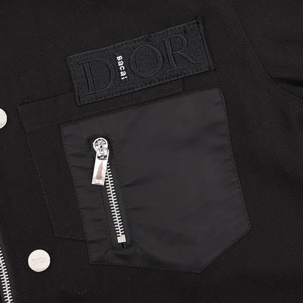 ディオール AND SACAI オーバーシャツ デニムジャケット 偽物 deq57755