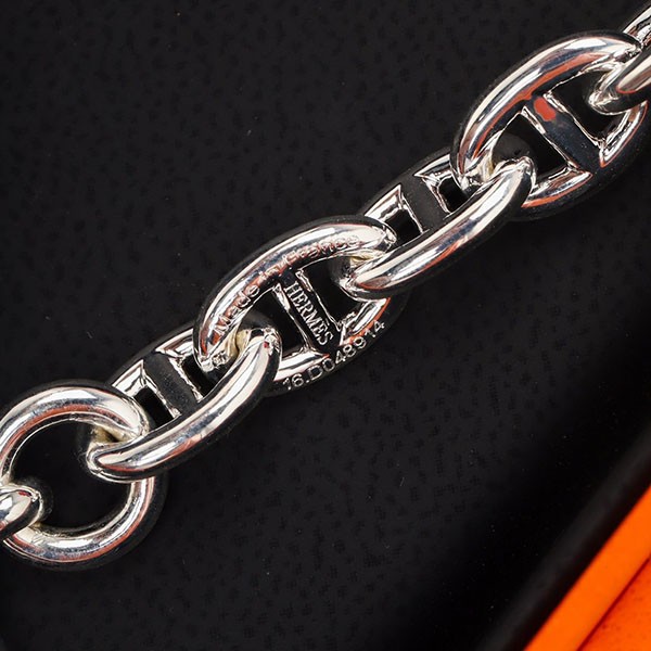 エルメス シェーヌダンクル 偽物 GM ネックレス シルバー925 ert50435