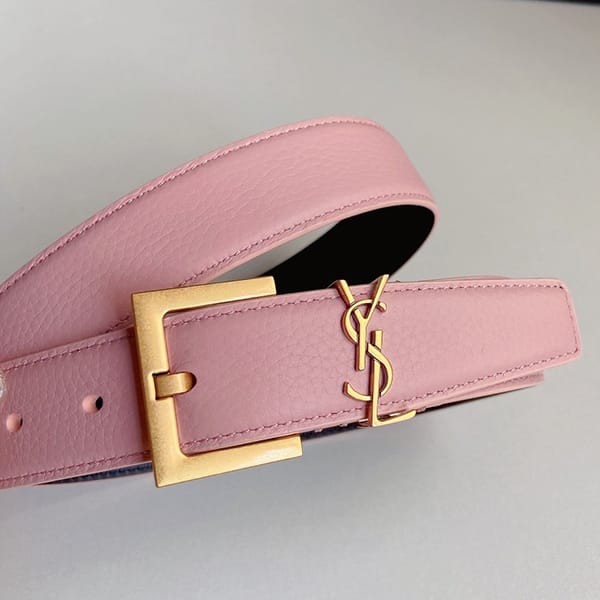すぐ届くサンローラン コピー YSLモノグラムロゴ レザーベルト 30mm Sac66077