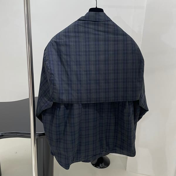 超希少!バレンシアガ 偽物 コットン チェック オーバーサイズ シャツ 751728TOM172952