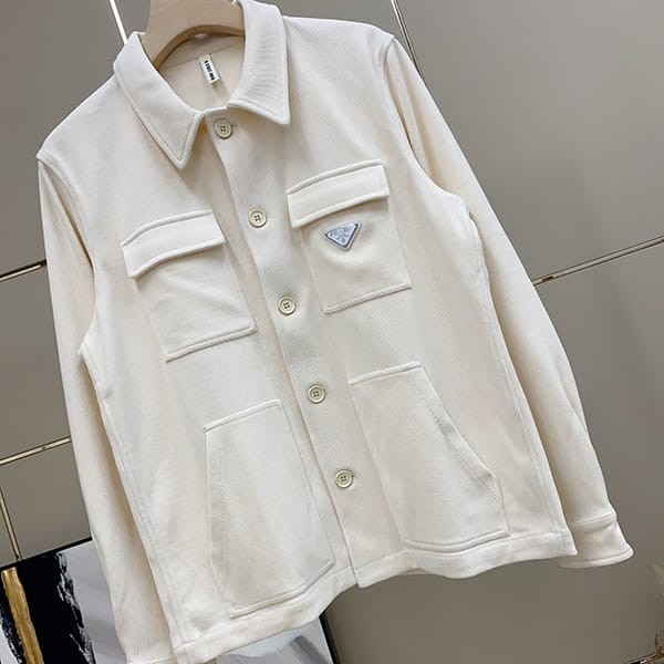 プラダ コピー ピンウェールコーデュロイ シャツ put86817
