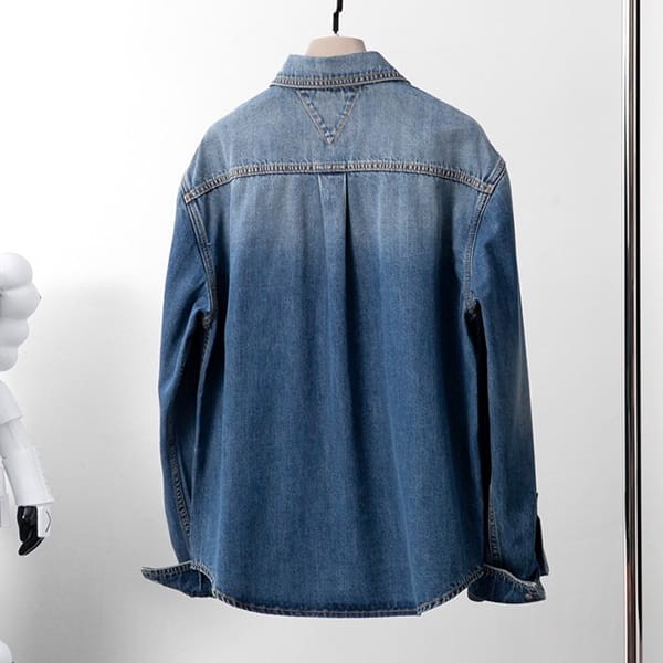 激安価格!ボッテガヴェネタ デニム長袖シャツ ブルー 偽物 bof92462