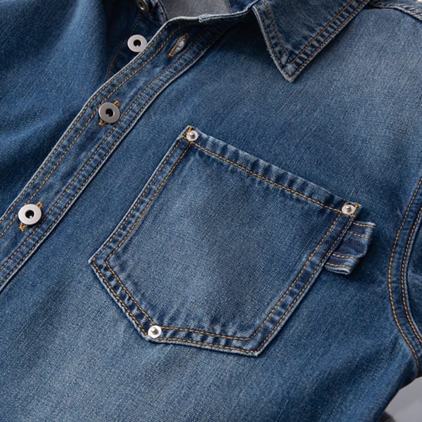 激安価格!ボッテガヴェネタ デニム長袖シャツ ブルー 偽物 bof92462