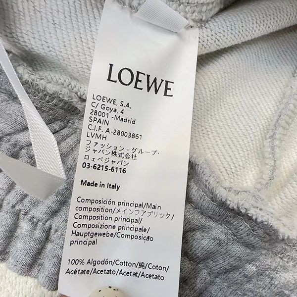 注目度抜群!ロエベ スウェットパンツ 偽物 アナグラム刺繍 loz34223