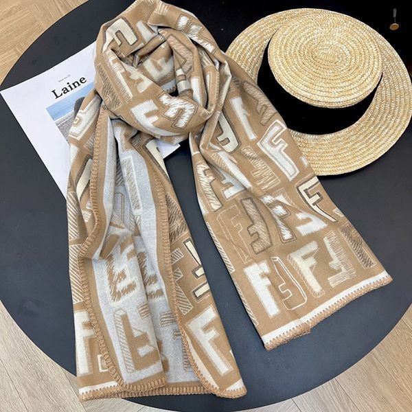 入手困難品!フェンディ FFモチーフ ロゴ カシミヤ マフラー コピー fee34711