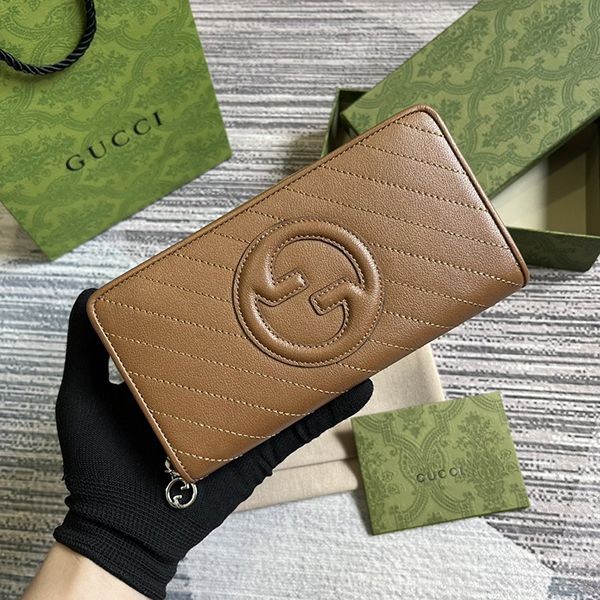 入手困難品!グッチ Gロゴ ブロンディ 偽物 ジップアラウンド 長財布 gux60648