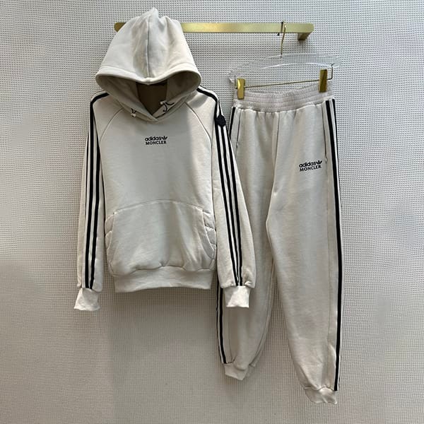 モンクレール adidas コラボ フーディ パーカー 偽物 上下セット mop90970
