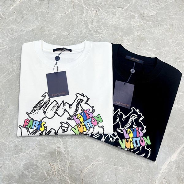 24FW ルイヴィトン Tシャツ コピープリント 半袖 注目度抜群! vuj67644