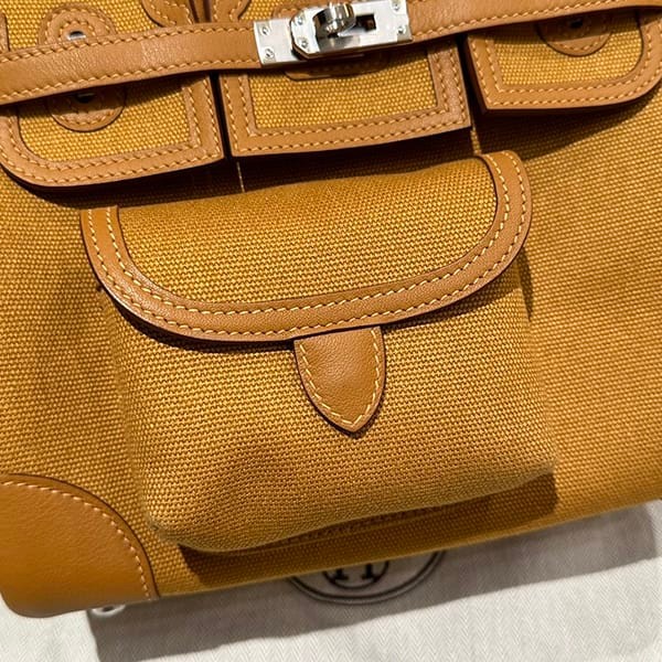 エルメス バーキン 偽物 カーゴ 25cm トワルゴエラン×スイフト erm70513