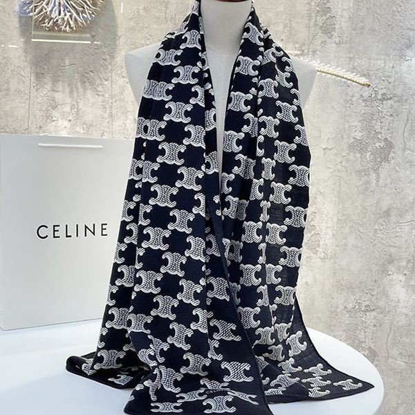 セリーヌ モノグラム スカーフ 偽物カシミア Cej13946
