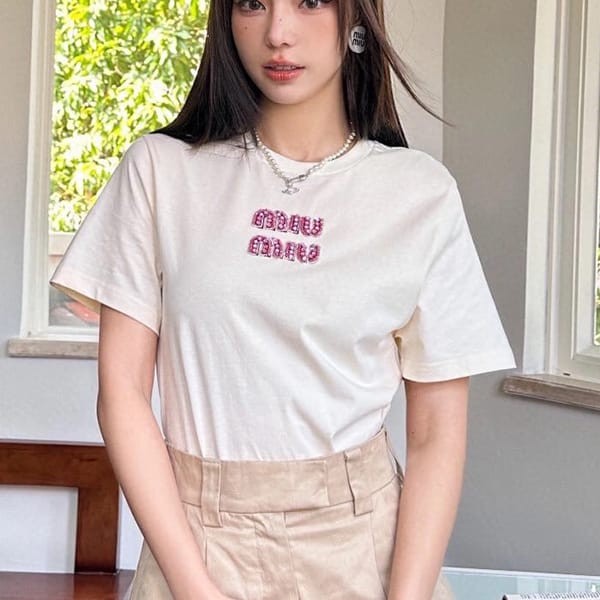 ミュウミュウ ジャージー Tシャツ コピー mym41657