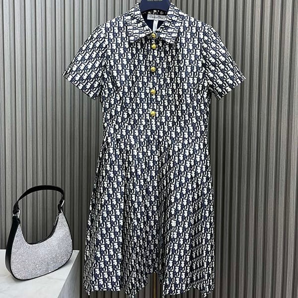 大人気!ディオール シルクシャンタン ワンピース コピー dem38255