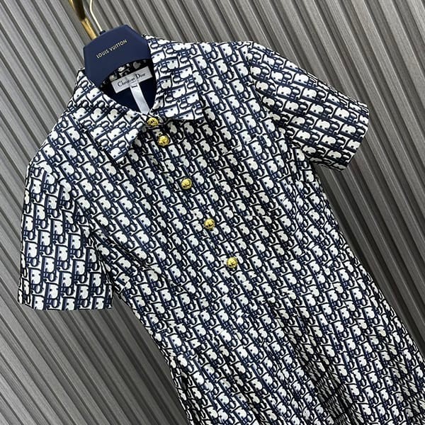 大人気!ディオール シルクシャンタン ワンピース コピー dem38255