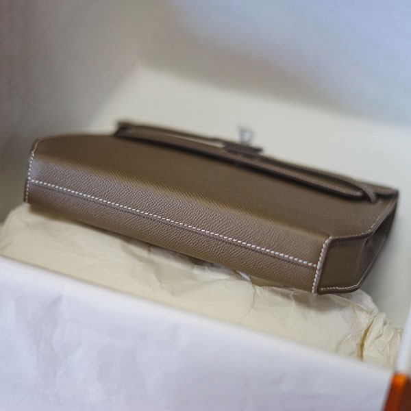 エルメス ケリー デペッシュ 25 ポーチコピー クラッチ シルバー金具he19029