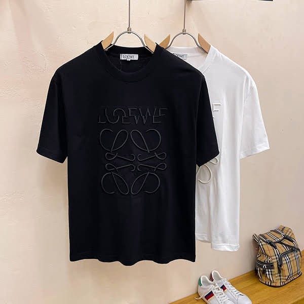 ロエベ コピー☆ルーズフィットTシャツ アナグラム 2色(コットン) H526Y22XAG