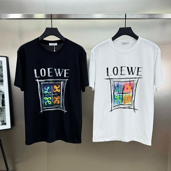 ロエベ コットンワイドTシャツ 偽物 log30726