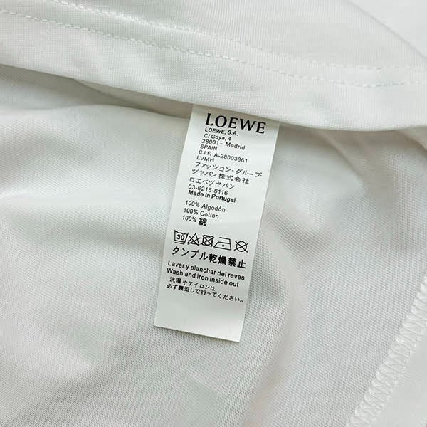 ロエベ コットンワイドTシャツ 偽物 log30726