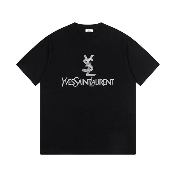 サンローラン ロゴ プリント 半袖 Tシャツ 偽物 Saf32344