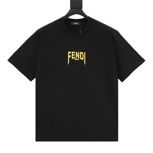 激安価格!フェンディ 偽物 ロゴ プリント コットン T シャツ fep44337