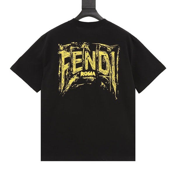 激安価格!フェンディ 偽物 ロゴ プリント コットン T シャツ fep44337